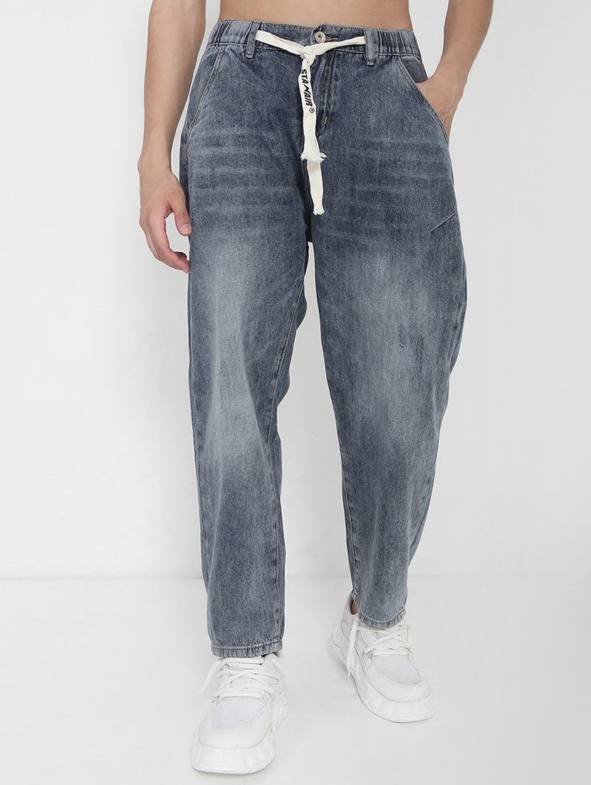 men solid mid rise baggy jean - 21923952 -  Standard Image - 1