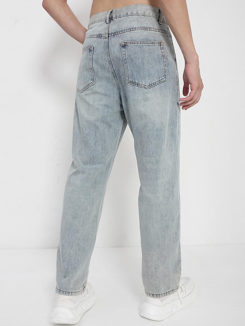 men solid mid rise straight fit jean - 21923953 - Standard Image - 4