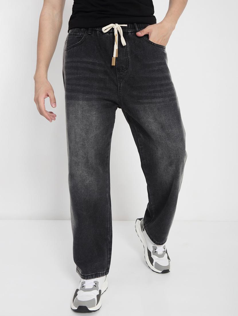 men solid mid rise straight fit jean - 21923954 - Standard Image - 1