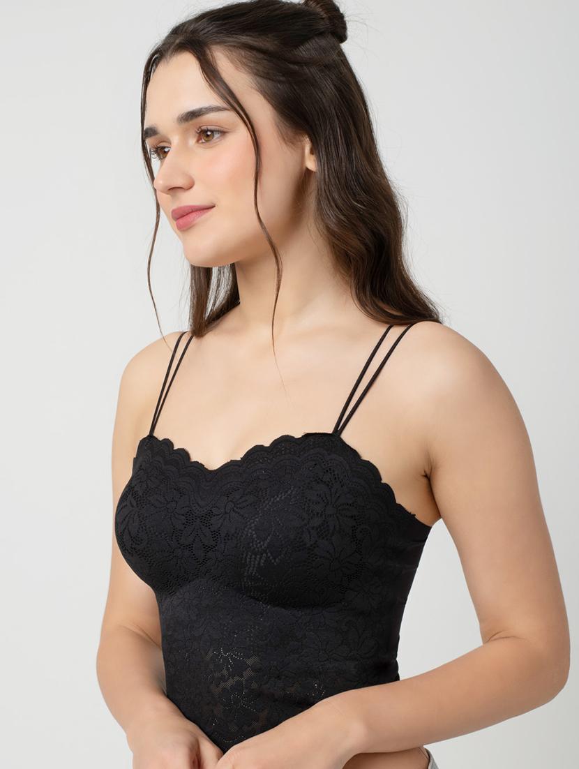 women lightly padded lace bralette - 21924033 - Standard Image - 1