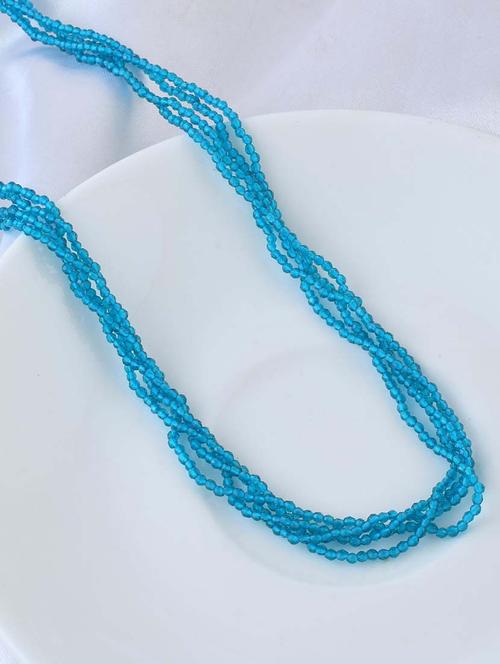 women blue crystal long necklace - 21924040 -  Standard Image - 0