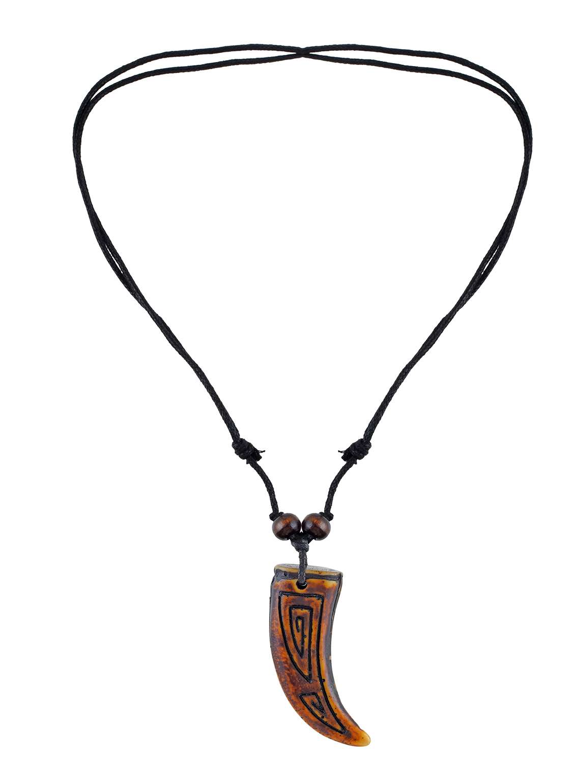 polyresin antique horn shape necklace - 21924047 -  Standard Image - 1