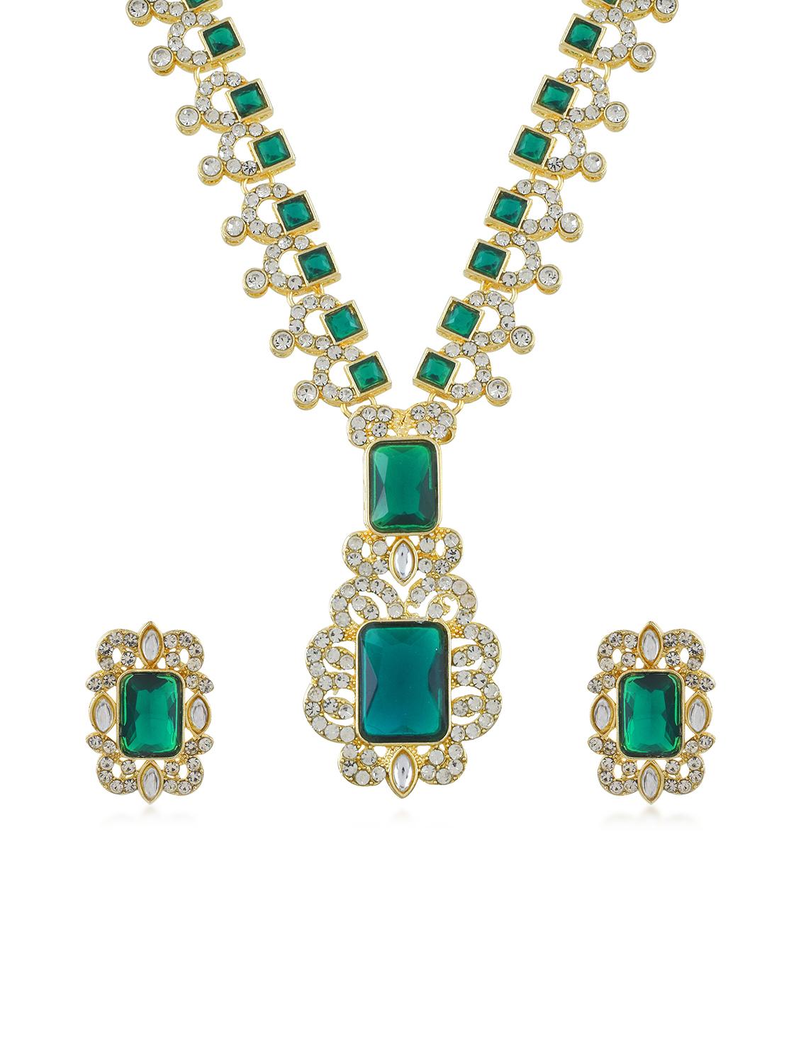 brass gold mrs ambani replica necklace set - 21924049 - Standard Image - 1