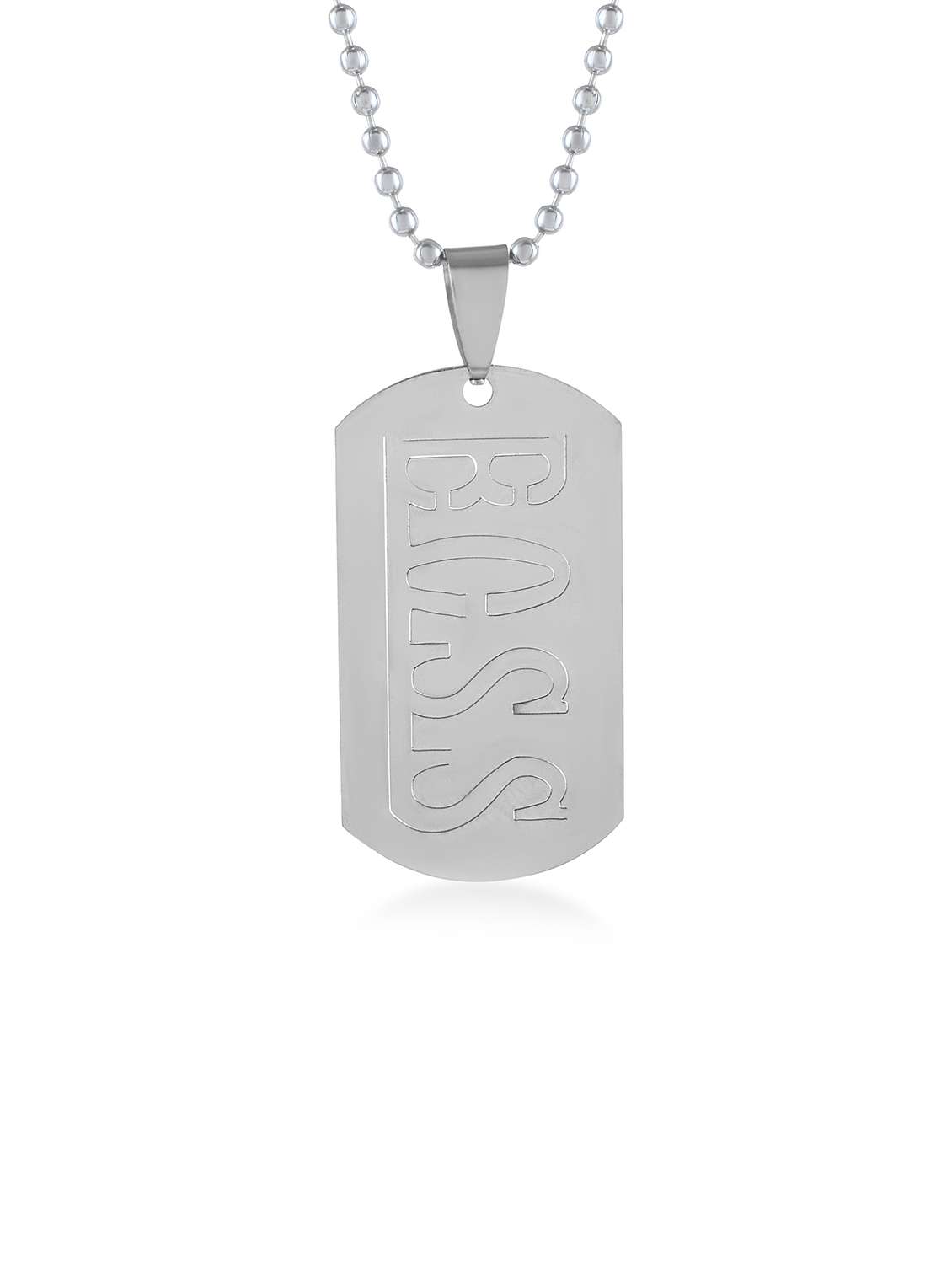 stainless steel boss cut out pendant - 21924452 -  Standard Image - 1
