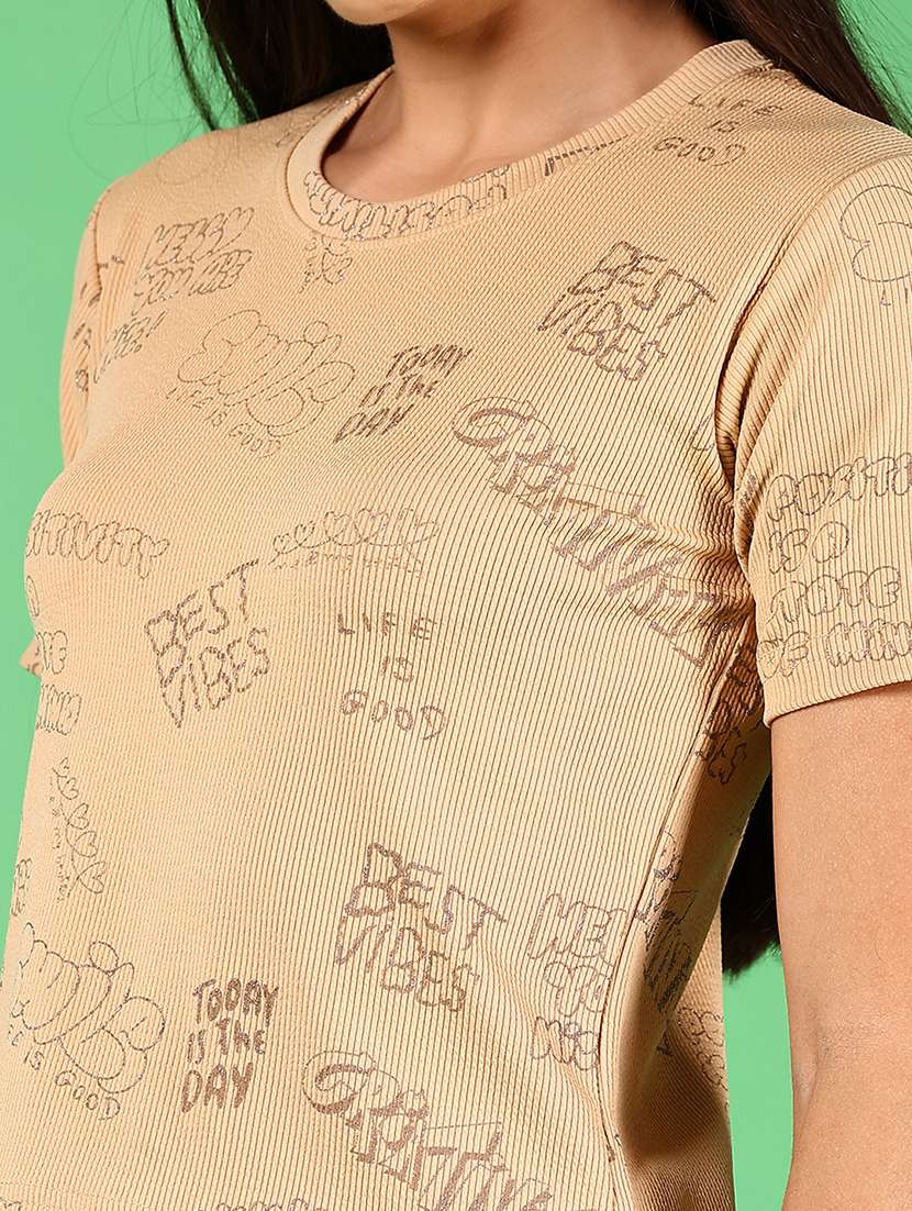 women printed short sleeves top - 21924530 -  Standard Image - 4