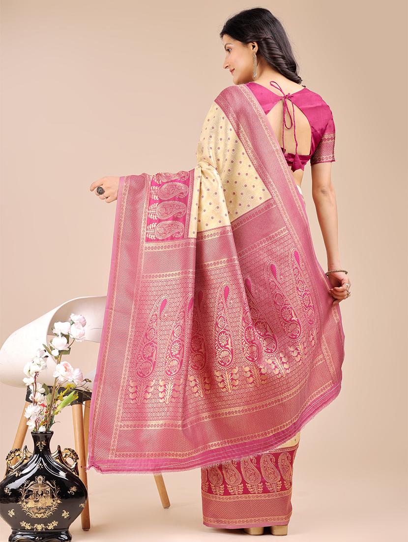 women self design banarasi saree with blouse - 21924603 -  Standard Image - 1