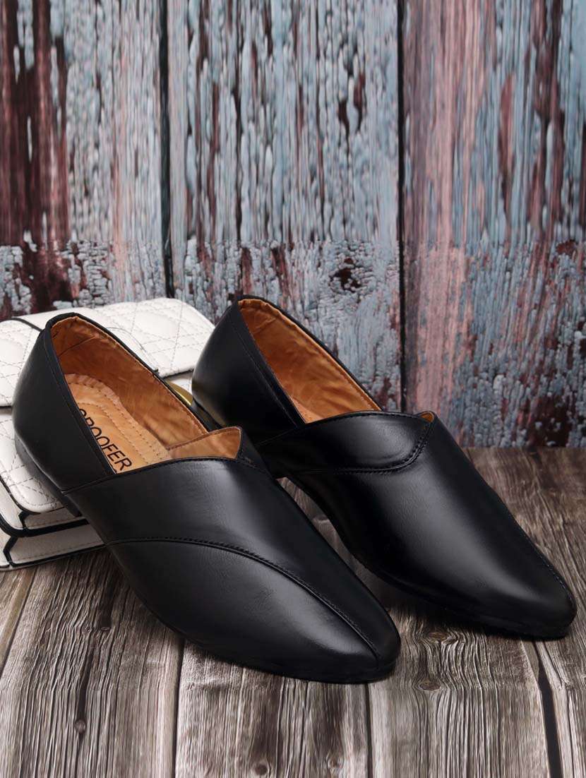 men black slip on loafer