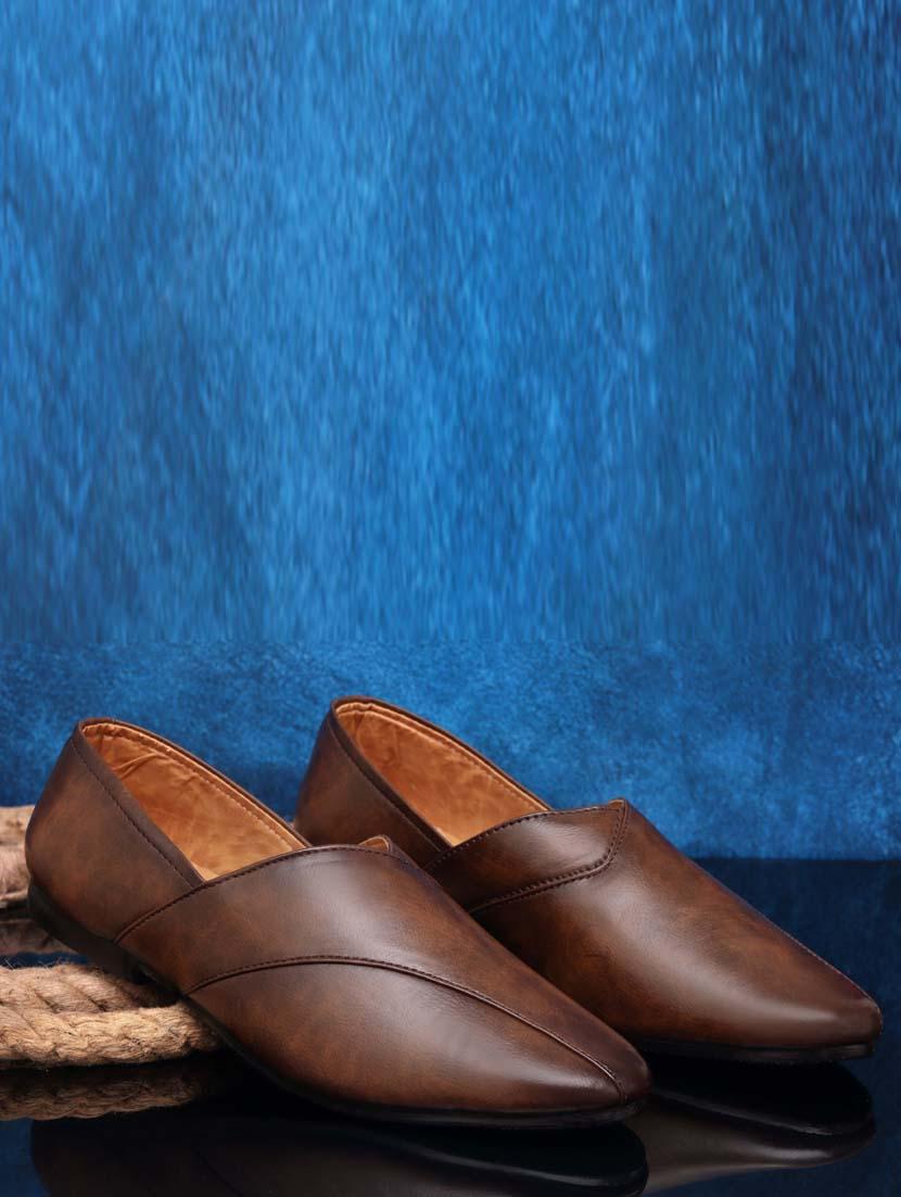 men brown slip on loafer - 21924660 -  Zoom Image - 0