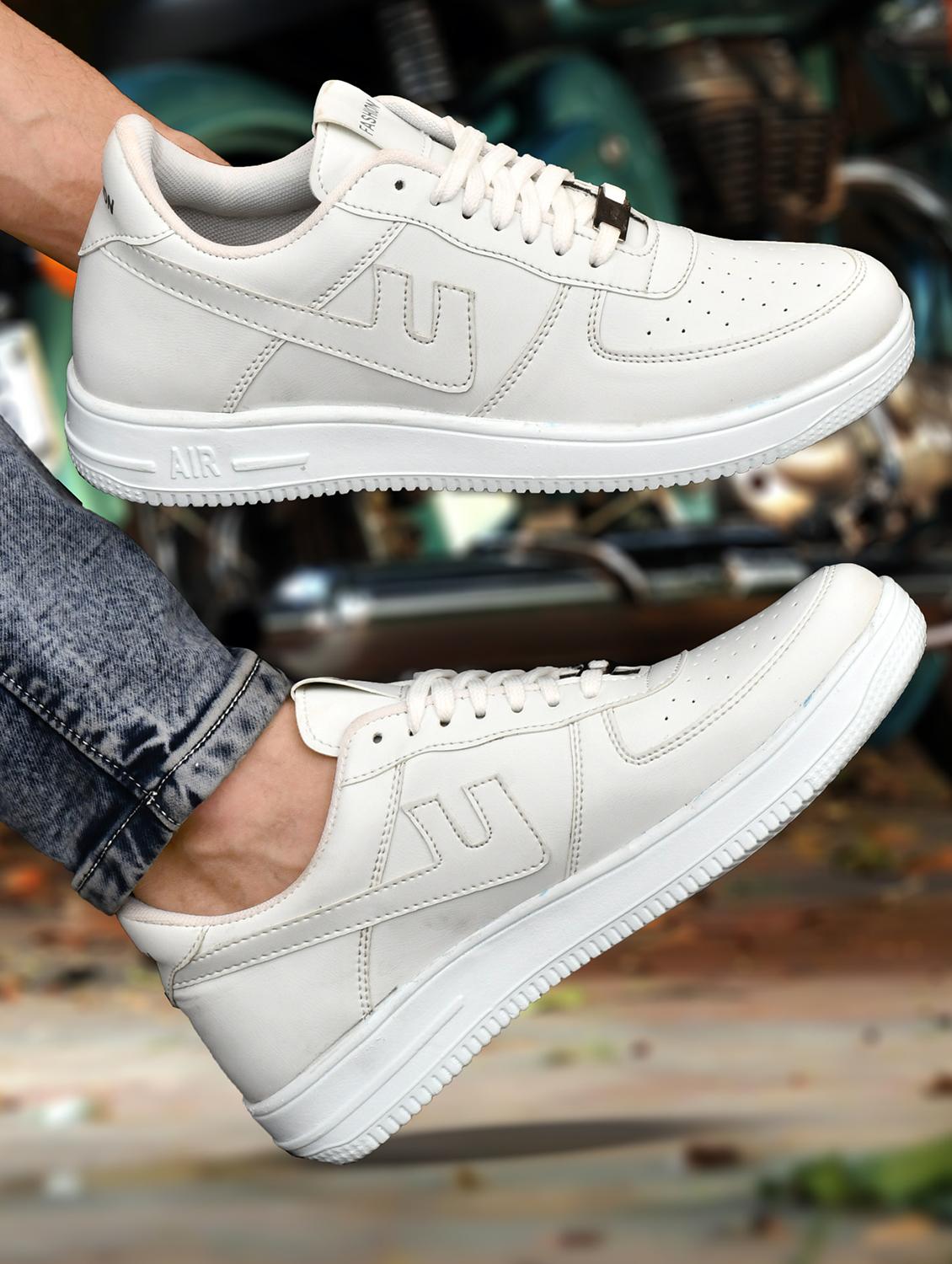 men white solid lace up sneaker - 21924661 - Standard Image - 1