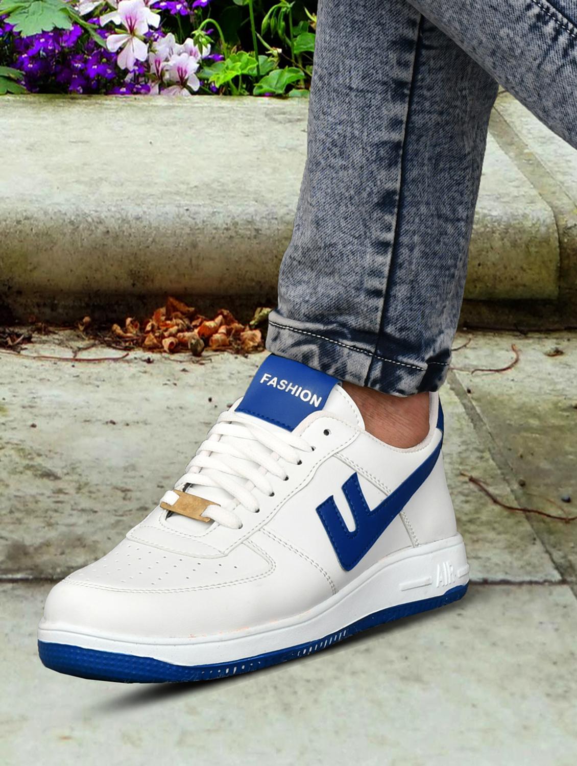 men white solid lace up sneaker  - 21924664 -  Standard Image - 1