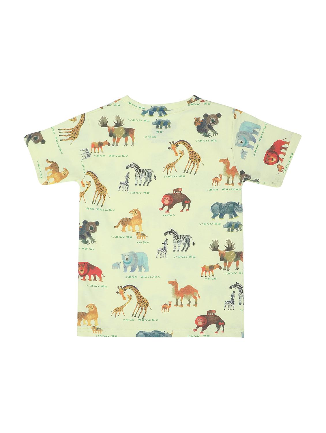 boys printed short sleeves co-ord set - 21924840 - Standard Image - 1