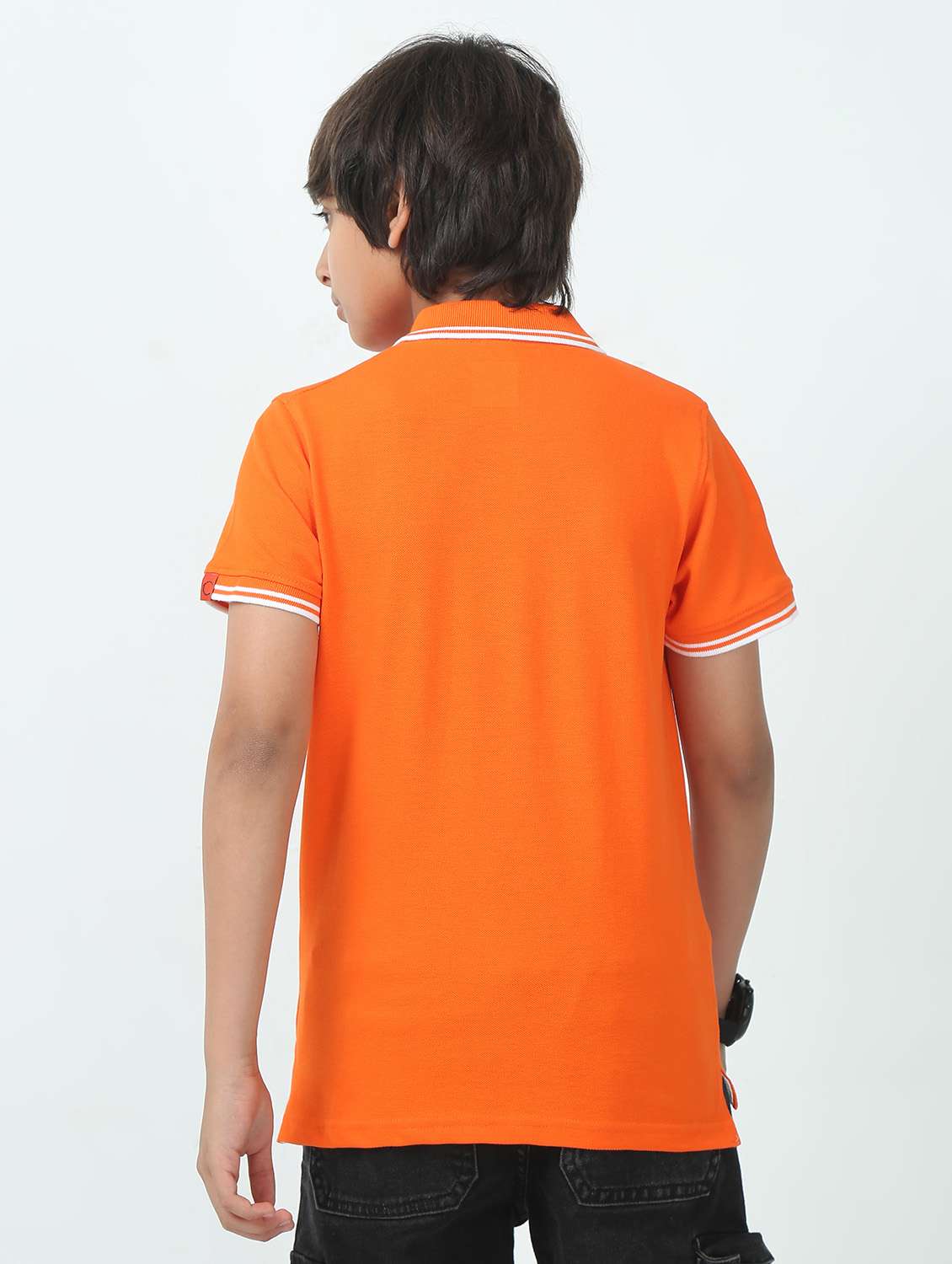 boys solid short sleeve polo t-shirt - 21924841 -  Standard Image - 4