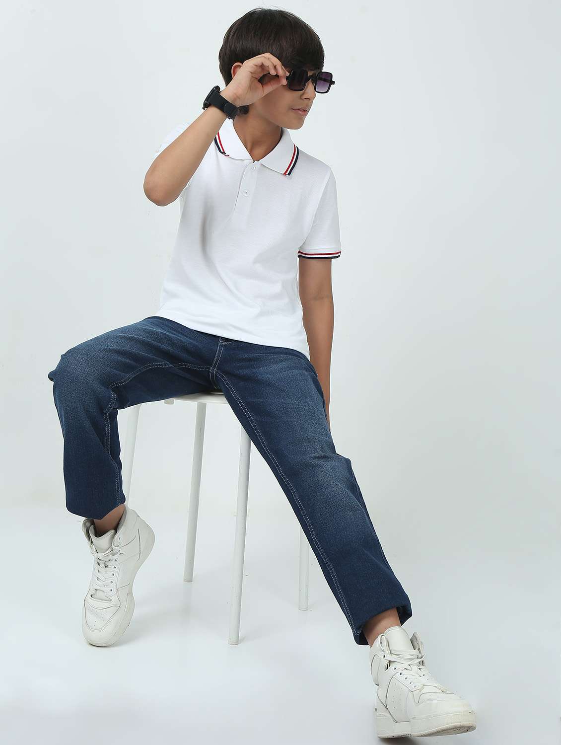 boys solid short sleeve polo t-shirt - 21924844 - Standard Image - 4