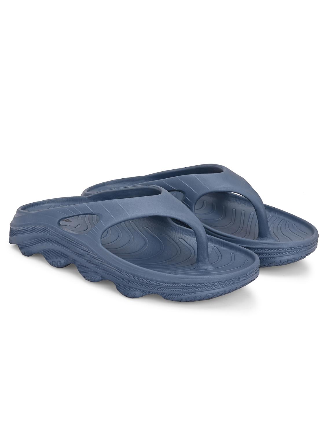 men blue solid slip on slipper - 21924892 -  Standard Image - 1