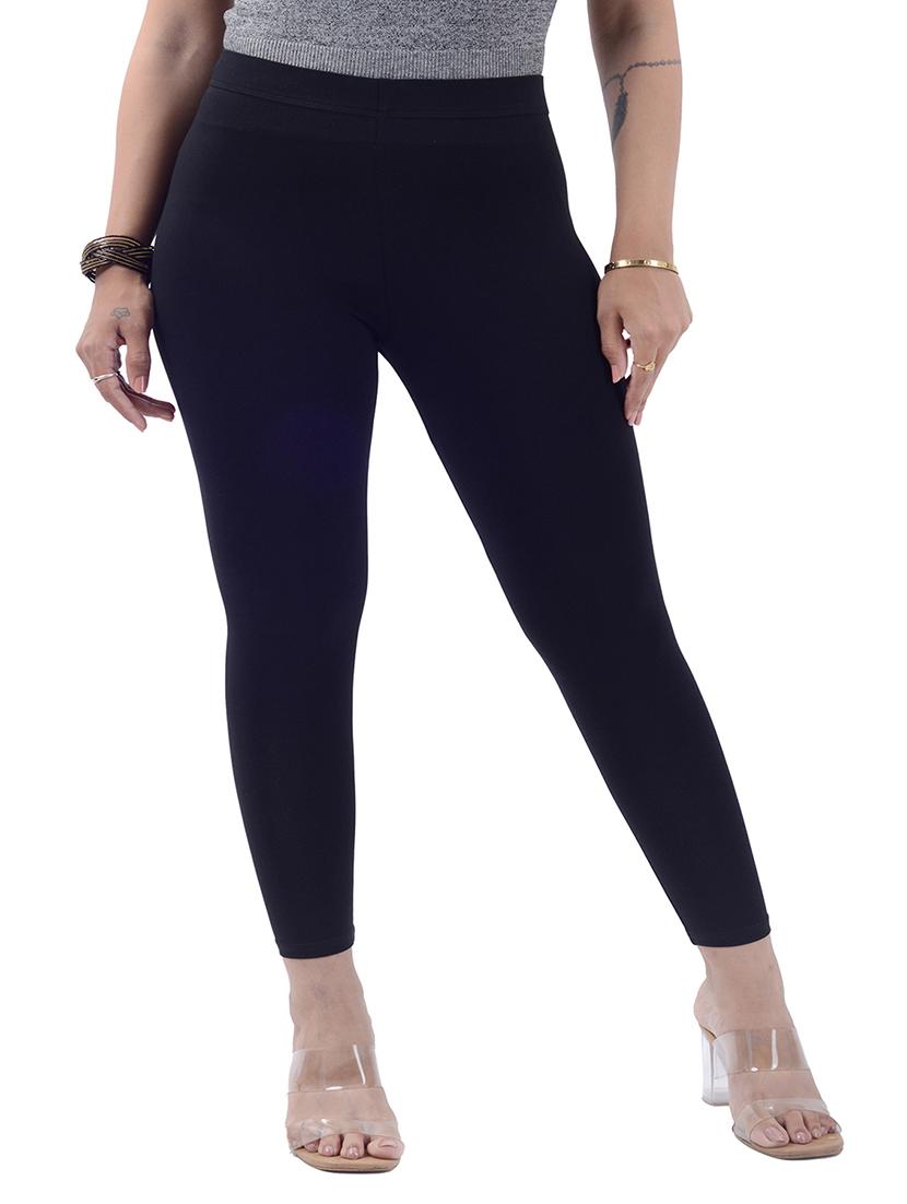 women solid mid rise ankle length legging - 21925191 - Zoom Image - 0