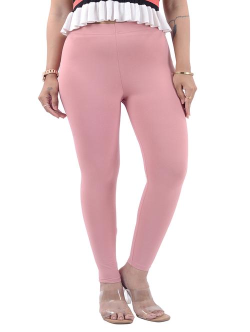 women solid mid rise ankle length legging - 21925194 - Standard Image - 0