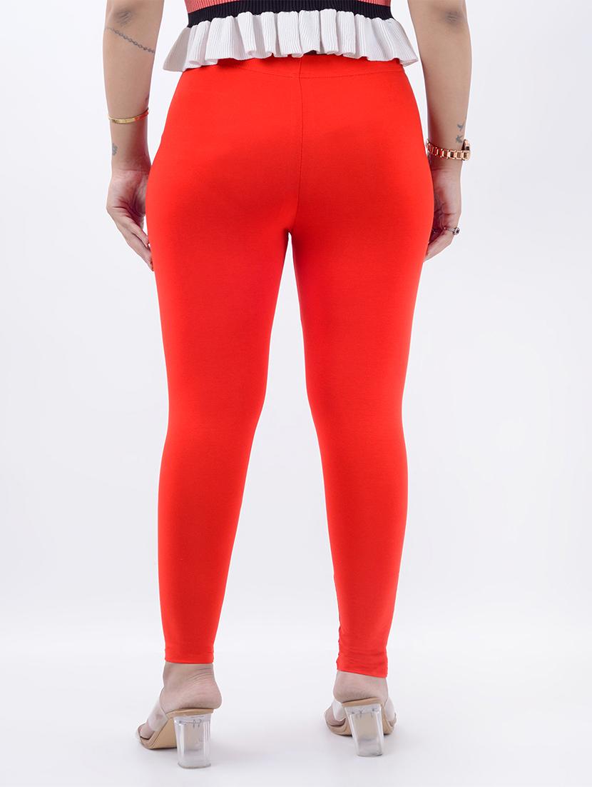 women solid mid rise ankle length legging - 21925195 -  Standard Image - 1