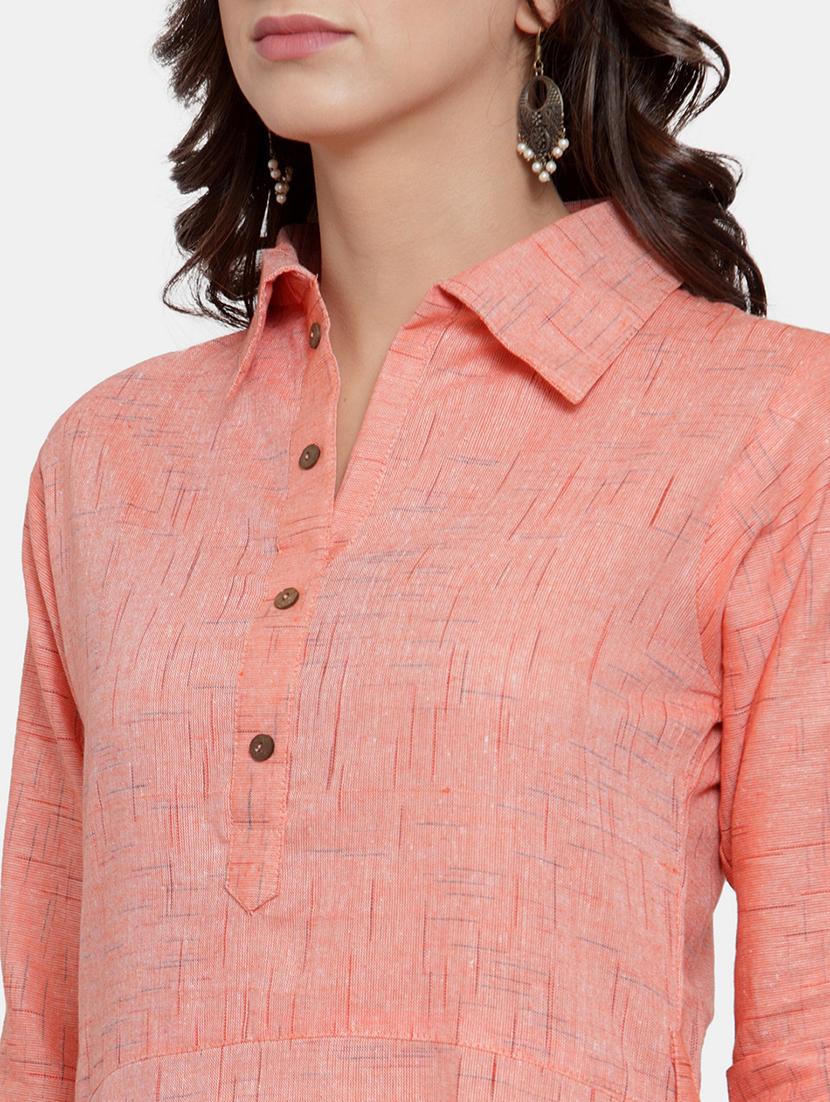women solid three quarter sleeve kurta pant set - 21925277 - Standard Image - 4