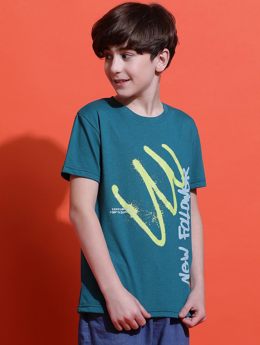teal cotton tshirt - 21925481 - Standard Image - 1
