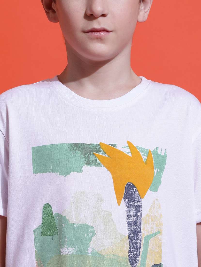 boys printed short sleeve regular fit t-shirt - 21925487 - Standard Image - 4