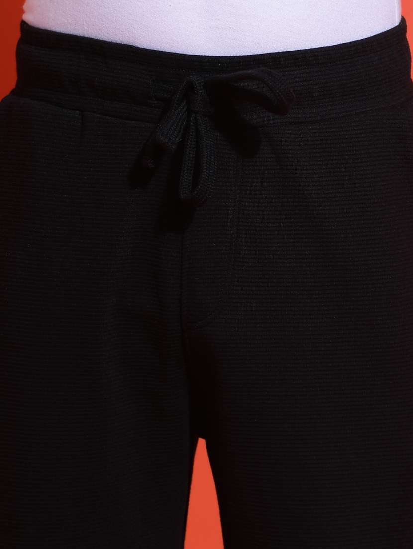 black cotton blend track wear - 21925492 - Standard Image - 4