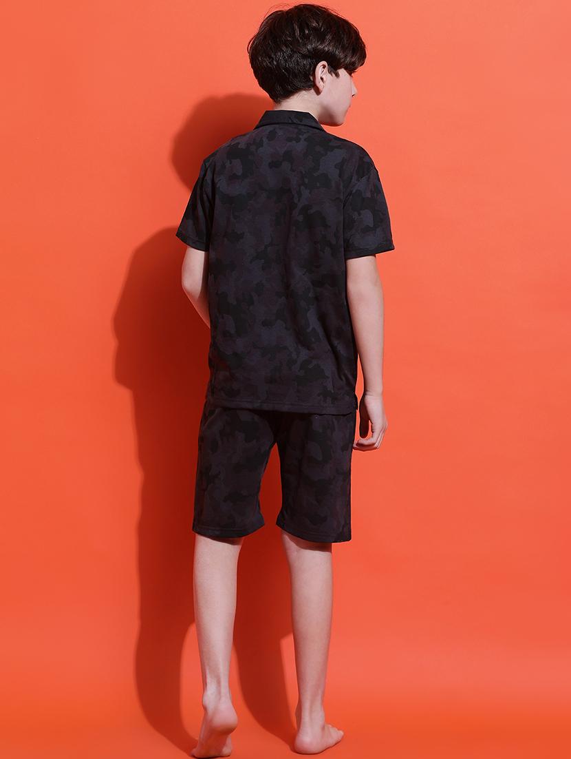 boys camouflage print nightwear shorts set - 21925503 - Standard Image - 4