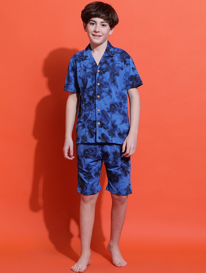 boys camouflage print nightwear shorts set - 21925504 -  Standard Image - 1
