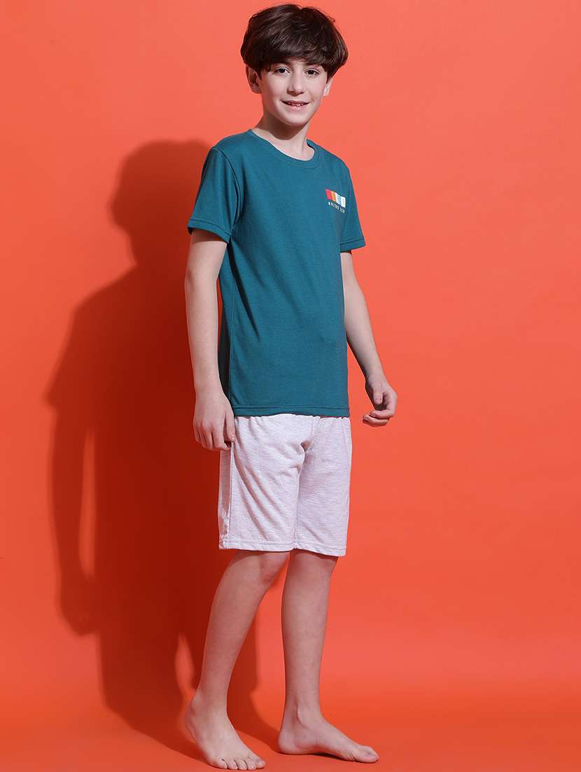 boys printed nightwear shorts set - 21925512 -  Standard Image - 1