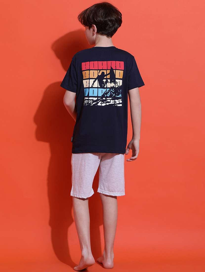 boys printed nightwear shorts set - 21925513 -  Standard Image - 4