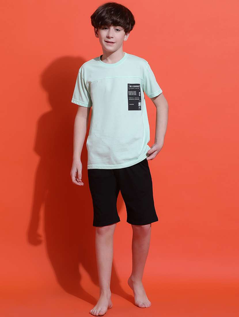 boys printed nightwear shorts set - 21925518 -  Standard Image - 1