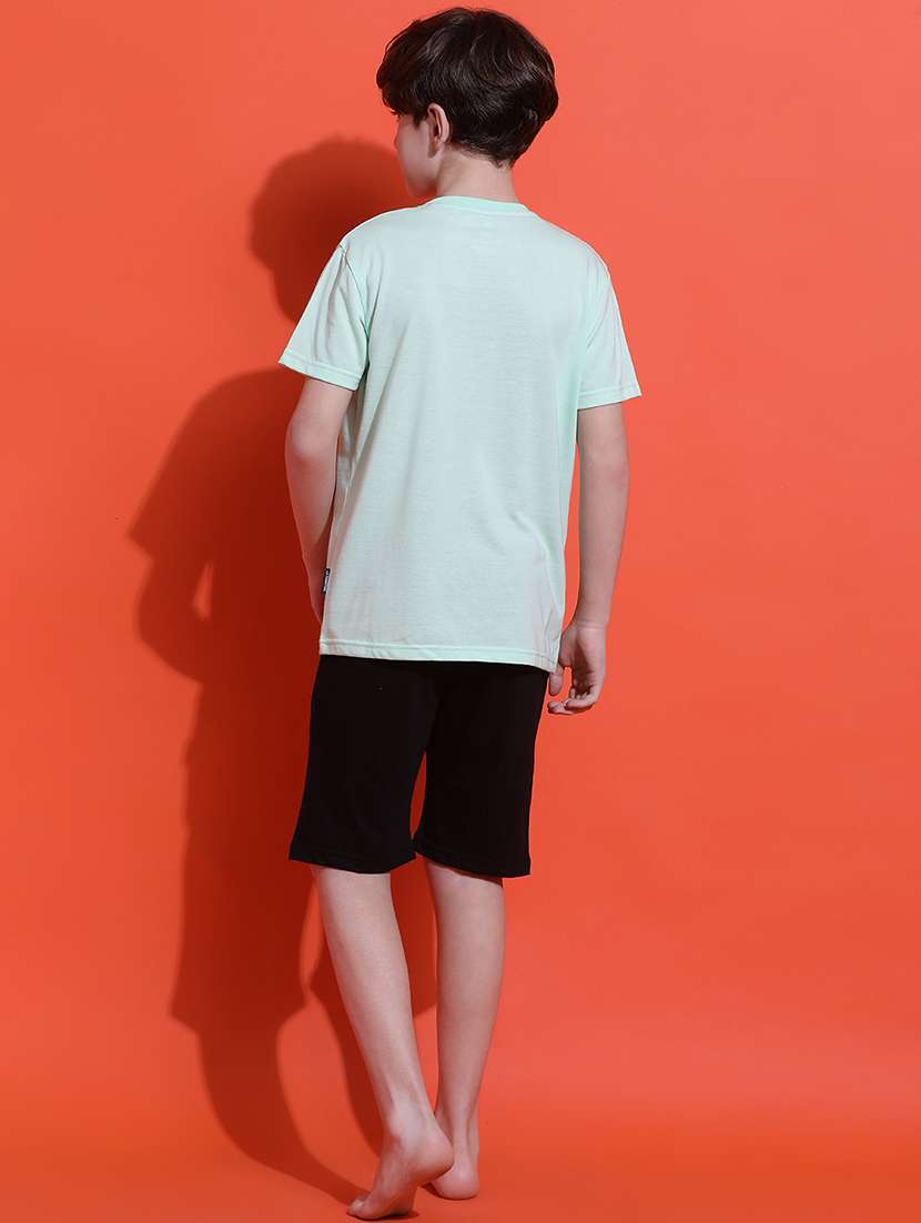 boys printed nightwear shorts set - 21925518 -  Standard Image - 4