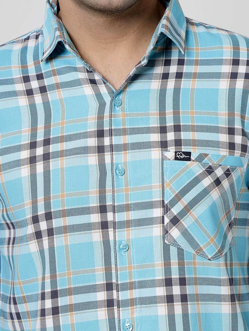 men checkered long sleeve regular fit casual shirt - 21925557 -  Standard Image - 4