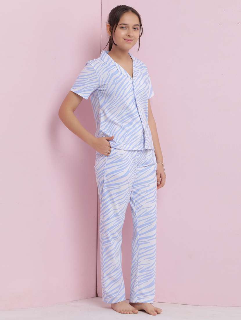 girls animal printed nightwear pyjama set - 21925735 -  Standard Image - 1