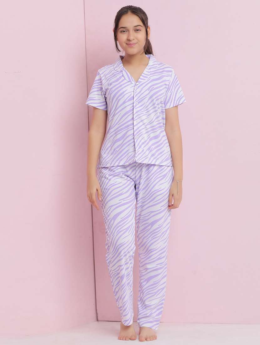 girls animal printed nightwear pyjama set - 21925736 -  Standard Image - 4