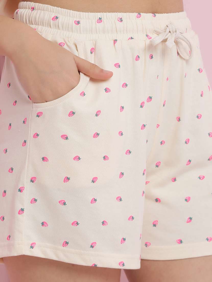 girls printed nightwear shorts set - 21925749 -  Standard Image - 4