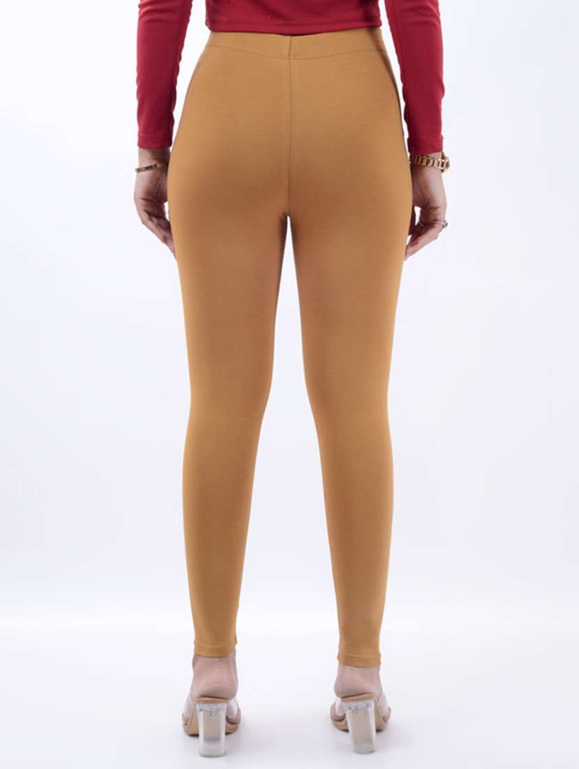 women solid mid rise ankle length legging - 21925796 -  Standard Image - 4