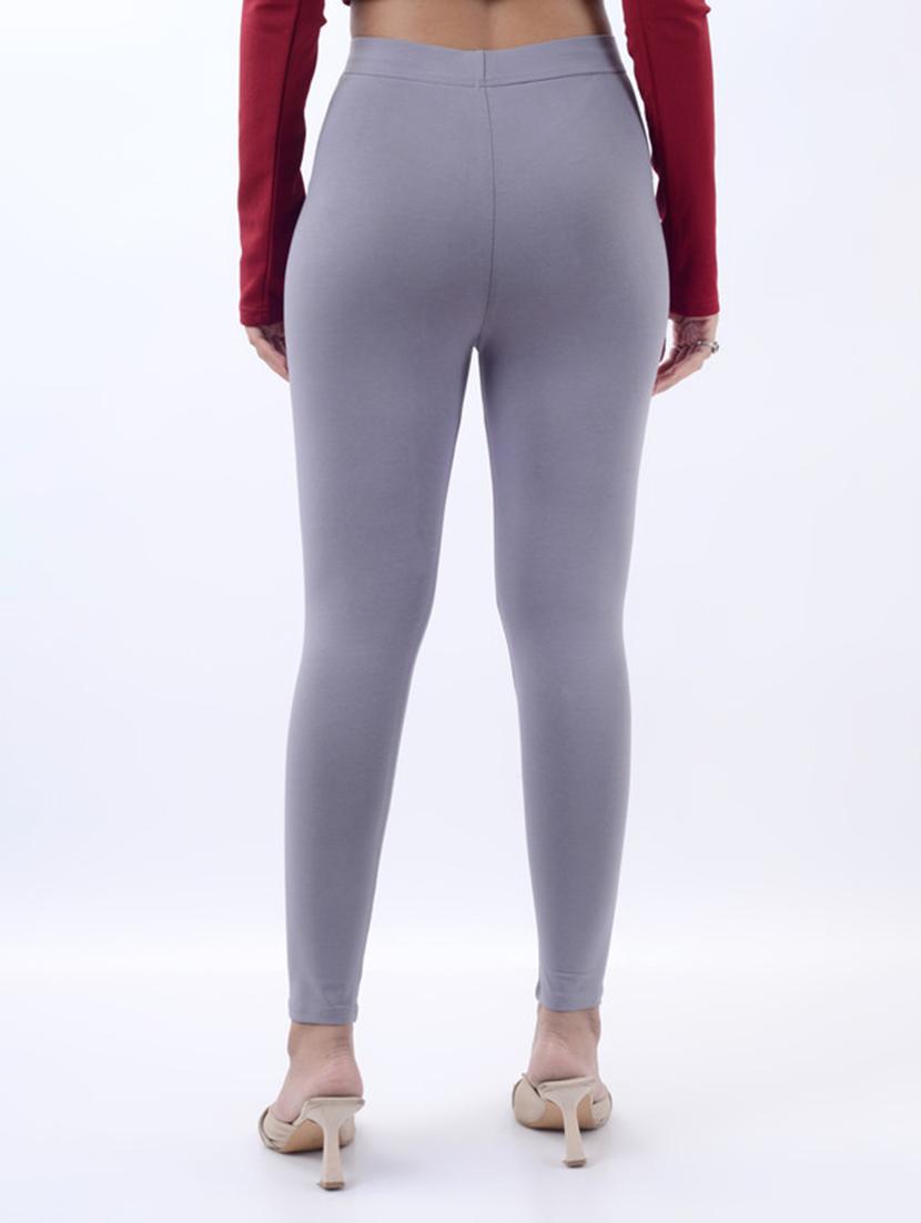 women solid mid rise ankle length legging - 21925797 - Standard Image - 4