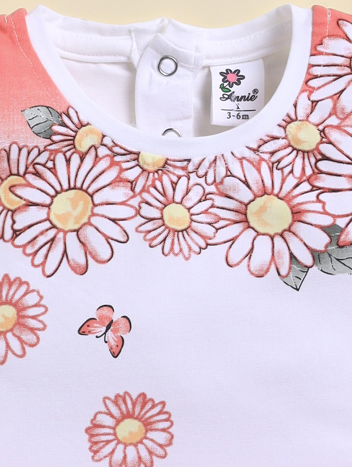 girls printed round neck frock with bloomer - 21925807 - Standard Image - 4