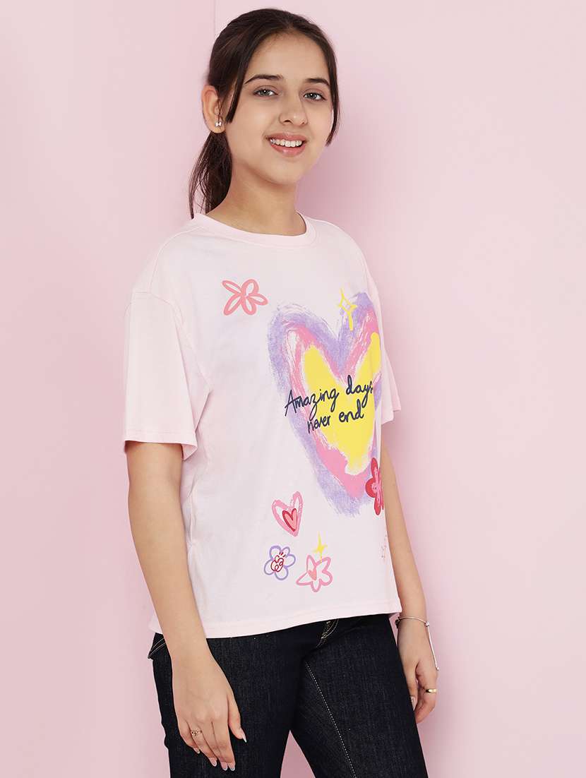 girls printed short sleeve tee - 21925820 -  Standard Image - 1