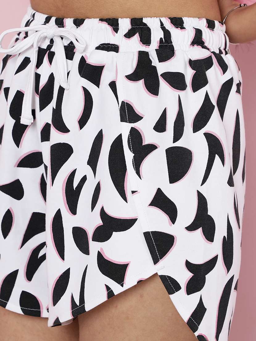 girls printed nightwear shorts set - 21925828 -  Standard Image - 4