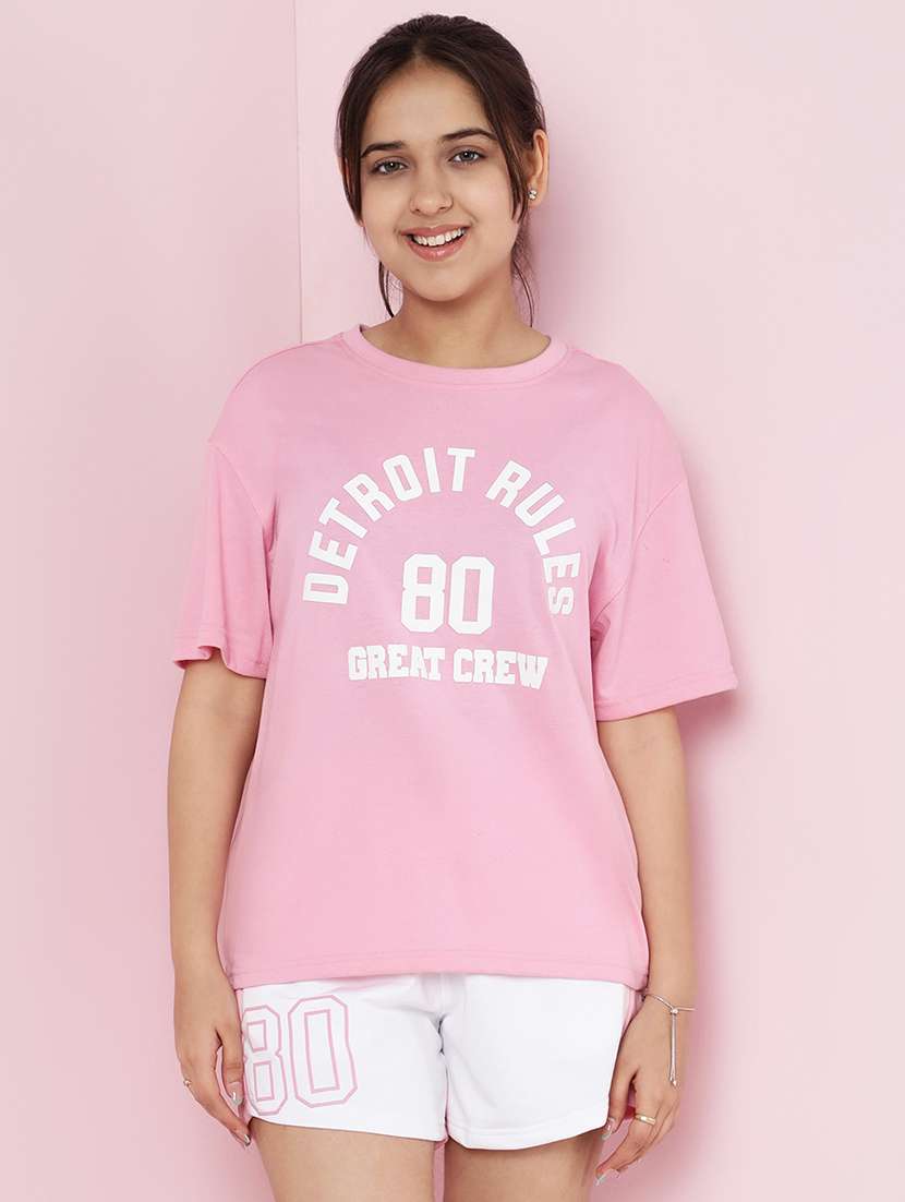 girls printed nightwear shorts set - 21925832 -  Standard Image - 1