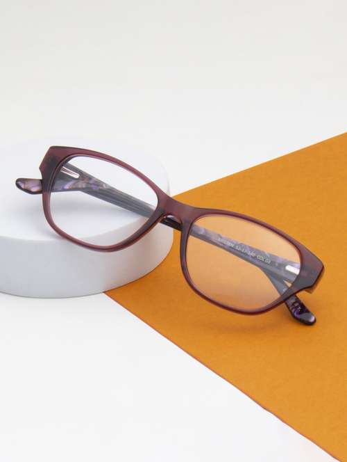 ted smith pink cat eye premium italian acetate frames for women - 21925840 -  Standard Image - 0