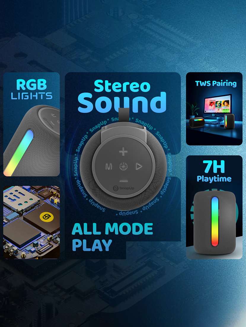 snapup fusion bluetooth calling smart watch (electric black) - 21925900 -  Standard Image - 1