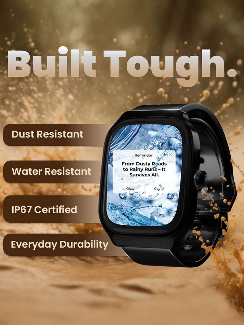 snapup fusion bluetooth calling smart watch (electric black) - 21925900 -  Standard Image - 4