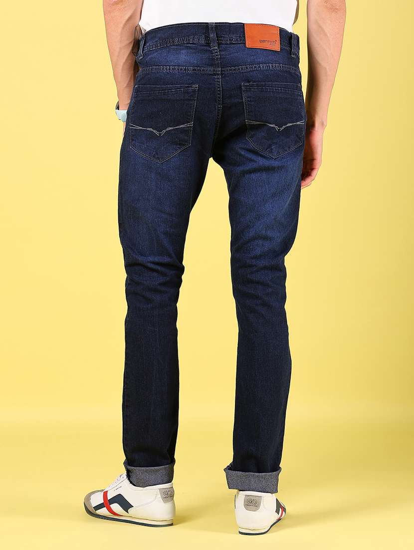 men solid mid rise slim fit jean - 21925903 -  Standard Image - 4