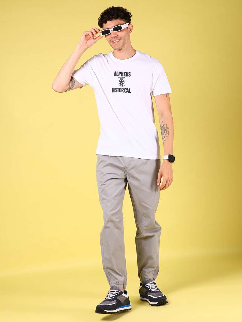 men printed short sleeves regular fit t-shirt - 21925910 -  Standard Image - 4
