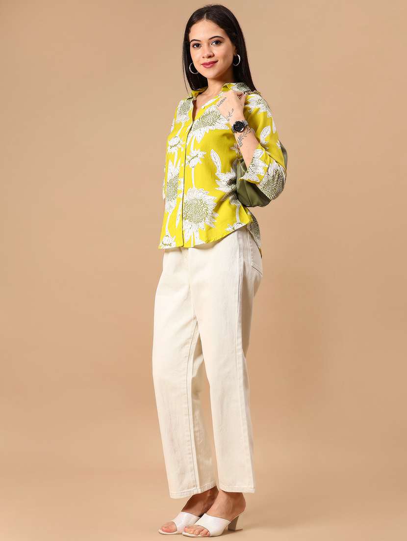 women printed collared regular shirt - 21926188 -  Standard Image - 4