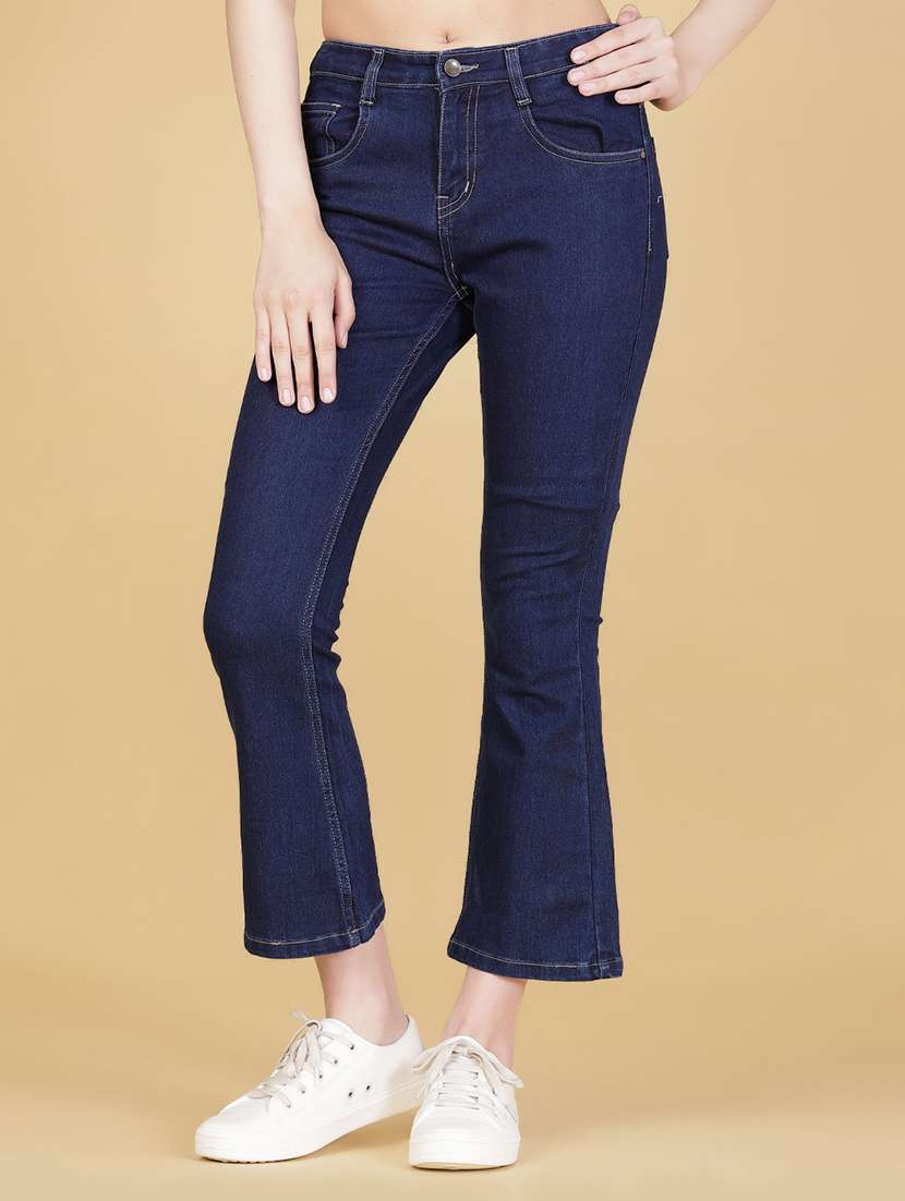 women solid mid rise bootcut jean - 21926230 - Zoom Image - 0