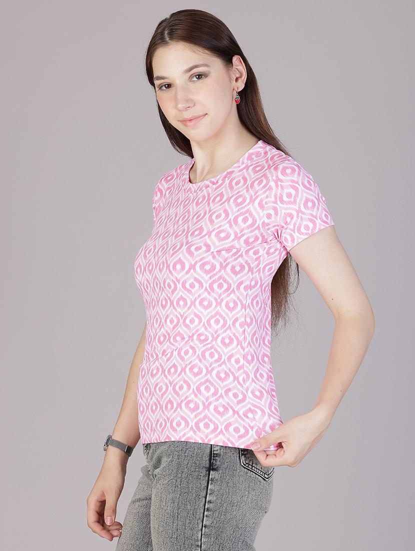light pink polyester regular tshirt - 21926484 - Standard Image - 1