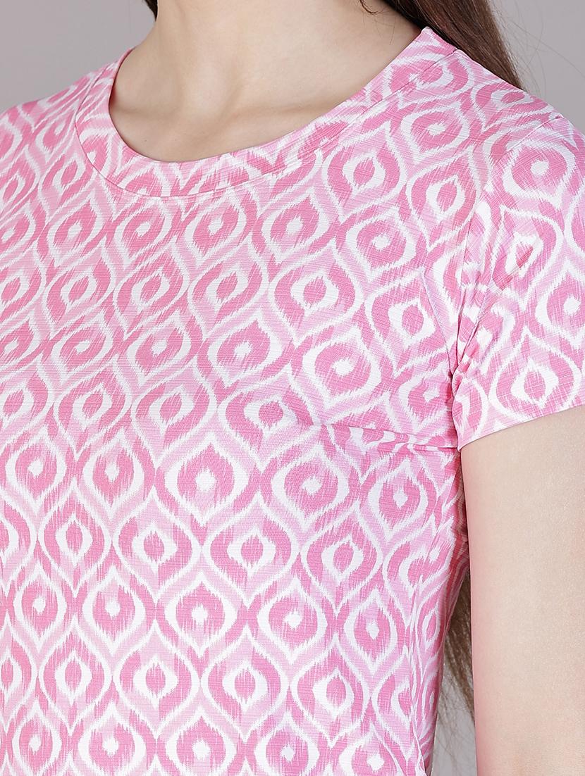 light pink polyester regular tshirt - 21926484 - Standard Image - 4